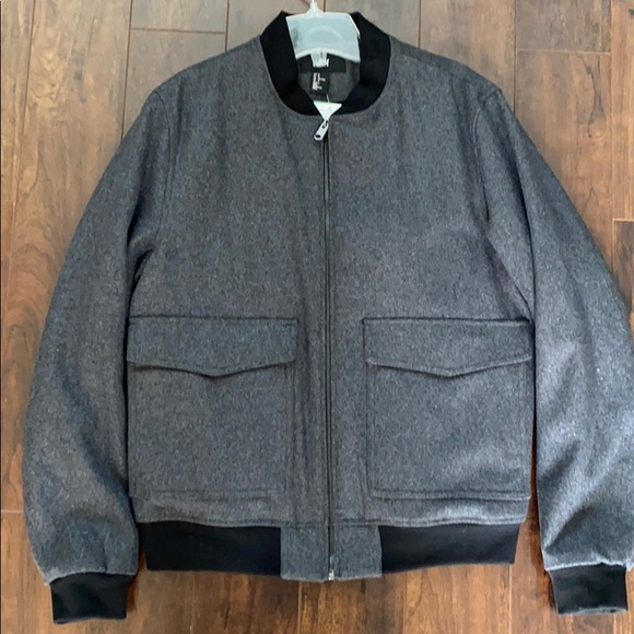 H&M Mens Grey Wool Jacket - Picture 1 of 4